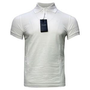Saint Laurent Embroidered-Logo Polo Shirt in White Cotton
